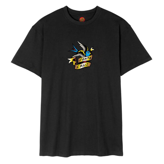 Santa Cruz T-Shirt Sommer Sparrow Front Black