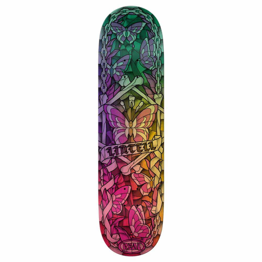 Real Pro Skateboard Deck Lintell Chrome Cathedral Multi 8.38"