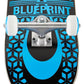 Blueprint Home Heart Factory Complete Skateboard Black Blue 7.75"