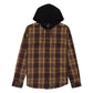 DC Shoe Co Ruckus Coffee Bean Brown Hooded Long Sleeve Shirt