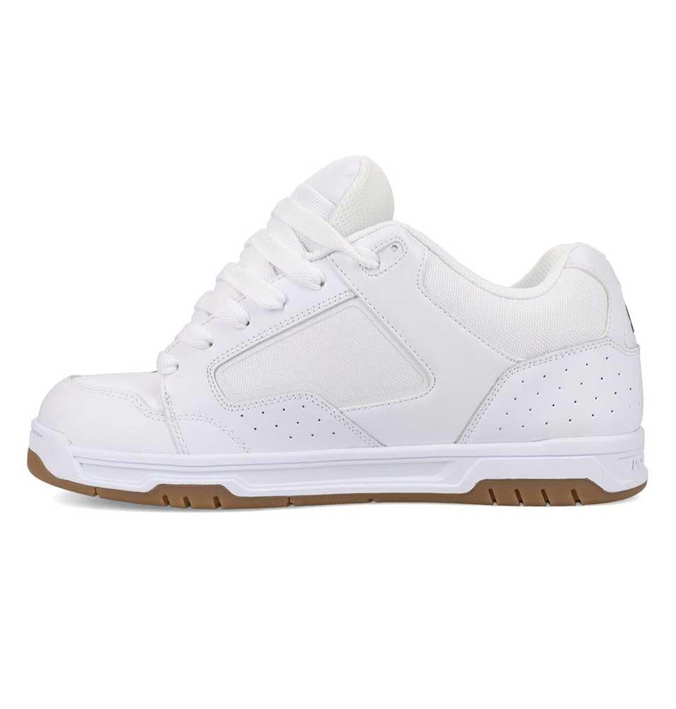DC Coiler White Black Gum Skate Shoes