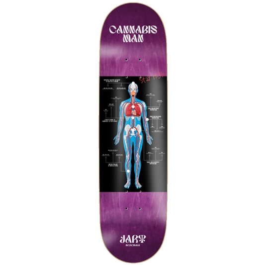 Jart Cannabis Man HC Skateboard Deck Random Stains 8.375"