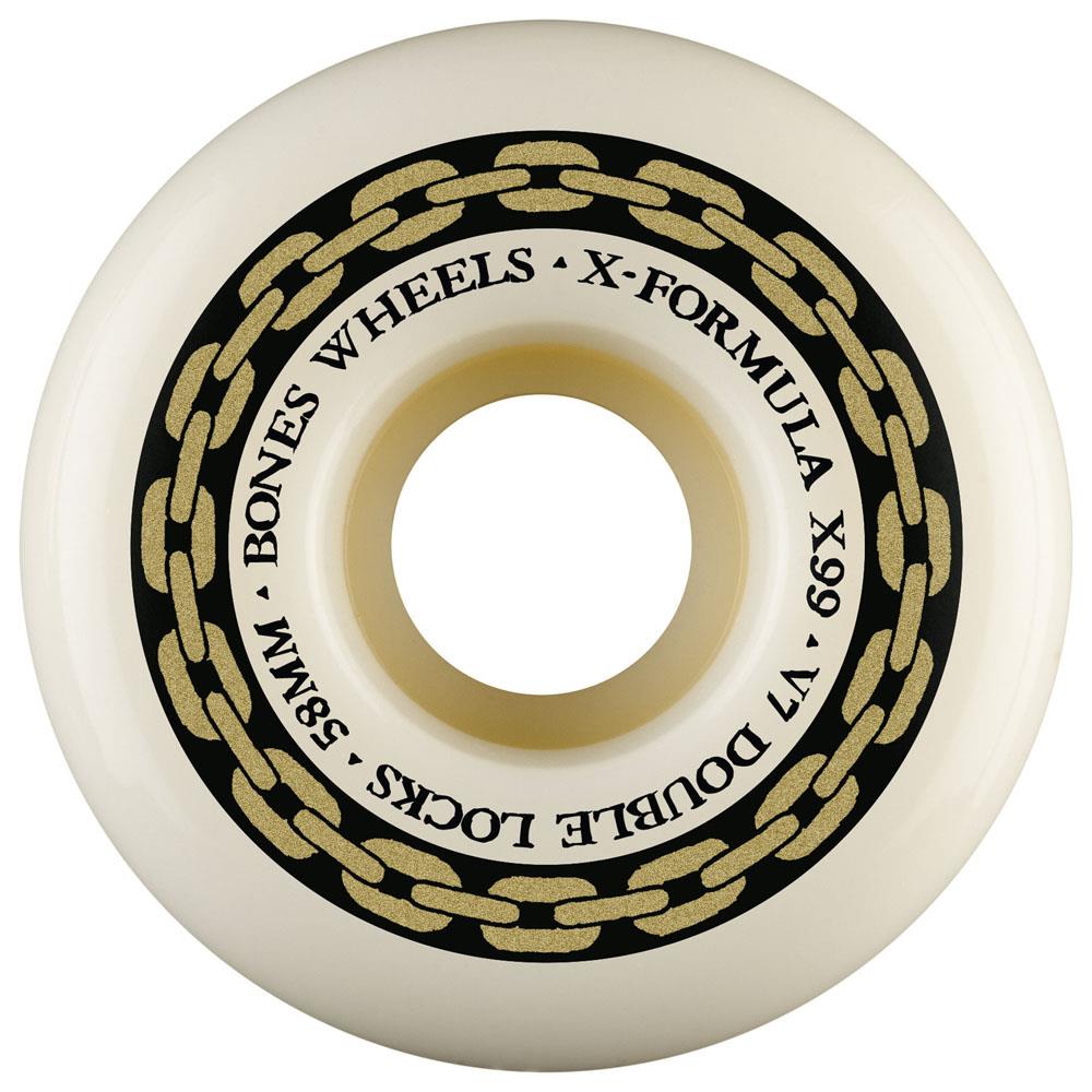BONES Skateboard Wheels X-Formula Double Lock V7 SP26 58mm 99A