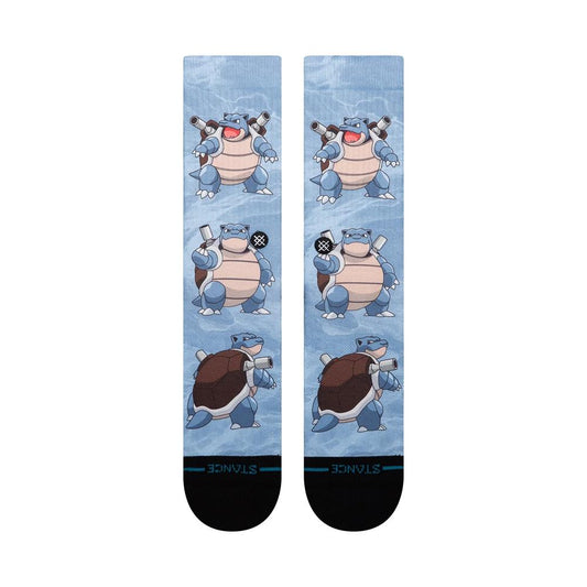 Stance Socks X Pokémon Blastoise AOP Crew Blue UK 7-11