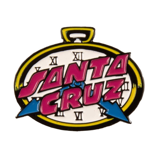 Santa Cruz Skateboards Grabke Clock Dot Pin Badge Multi