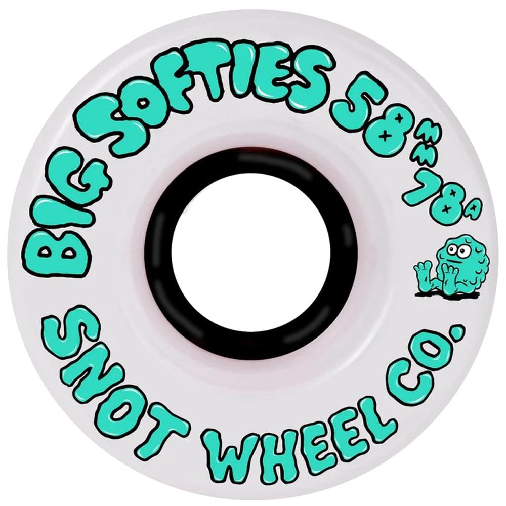 Snot Skateboard Wheels Big Softies Black Core 58mm 78a