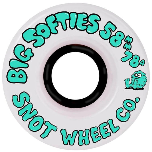 Snot Skateboard Wheels Big Softies Black Core 58mm 78a