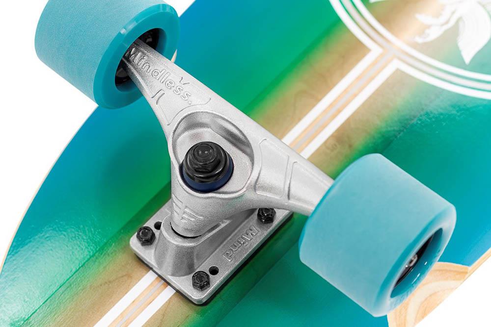 Mindless Wake Surf Skate Complete Skateboard Blue 35 x 10''