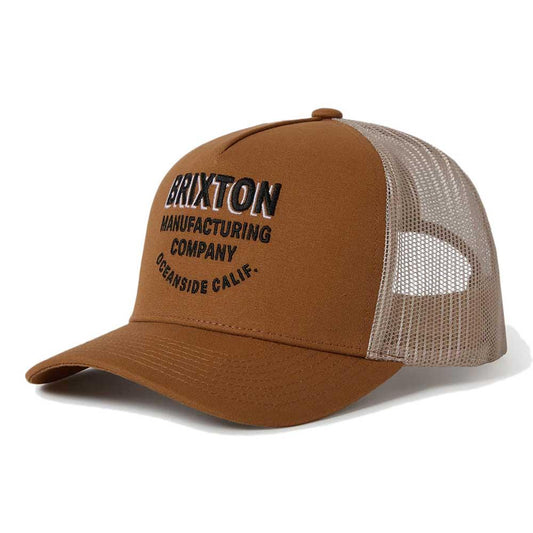 Brixton Redoubt C NP MP Trucker Hat One Size Washed Copper Sand