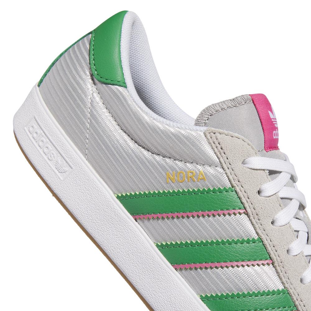 Adidas Skateboarding Nora Skate Shoes Grey One Green Pink Fusion