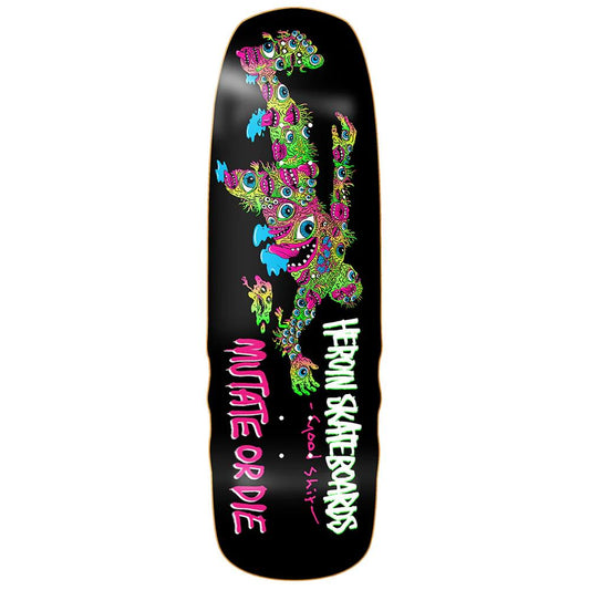 Heroin Skateboards Mutant Good Shit (Mutated Gravedigger Shape) Skateboard Deck 9.75"