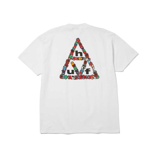 HUF X Spitfire Sticker TT Short Sleeve T-Shirt White