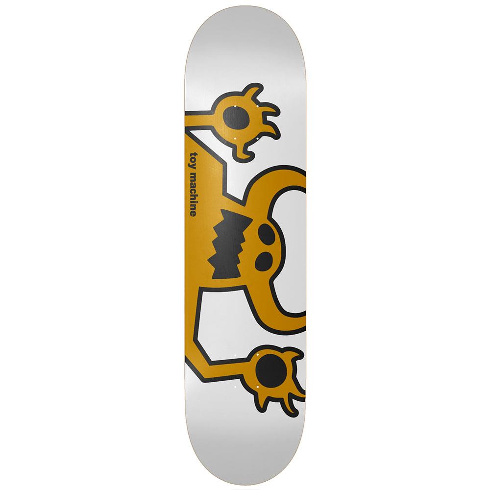 Toy Machine Skateboard Deck Original Monster White Yellow 8"