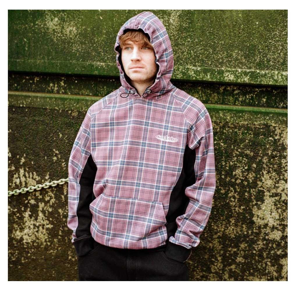 Baglady Supplies Tartan Warp Hooded Sweatshirt