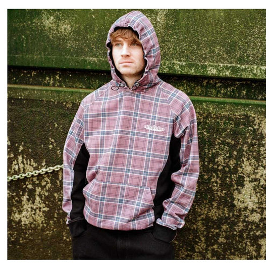 Baglady Supplies Tartan Warp Hooded Sweatshirt