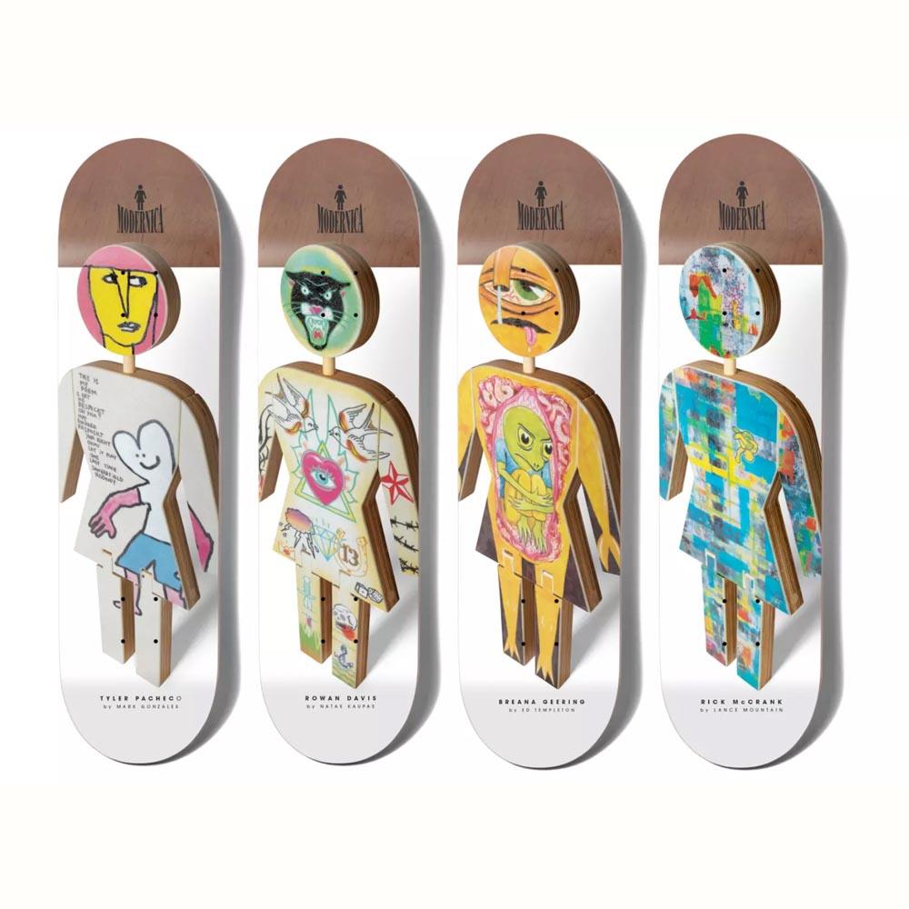 Girl Modernica X Mark Gonzales Skateboard Deck Tyler Pacheo Twin Tip 8.5"