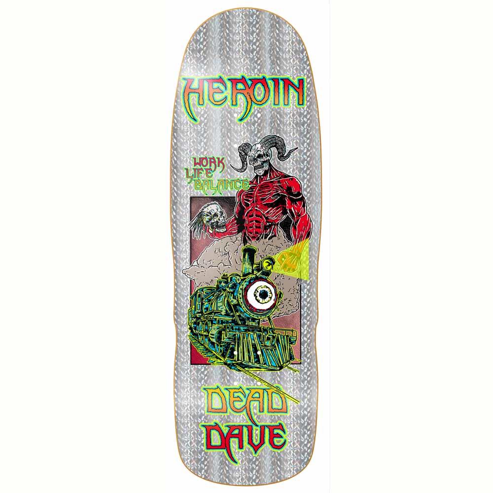 Heroin Skateboards Dead Dave Hellscape Skateboard Deck 10.1"