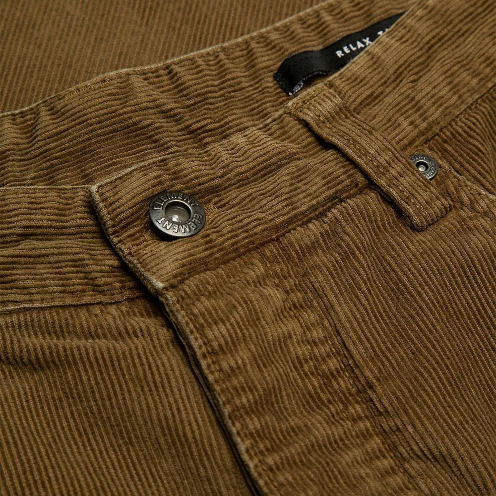 Element Relax 5 Corduroy Trousers Sepia Brown