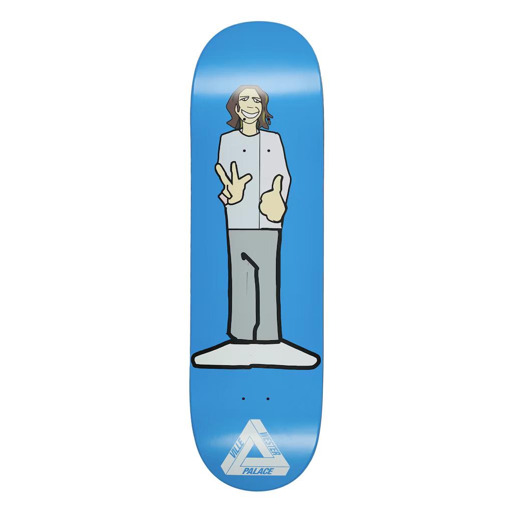 Palace Skateboards Ville Pro Skateboard Deck S42 Blue 9"