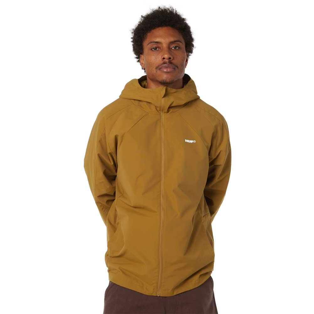 Huf All Caps Shell Jacket Rich Brown