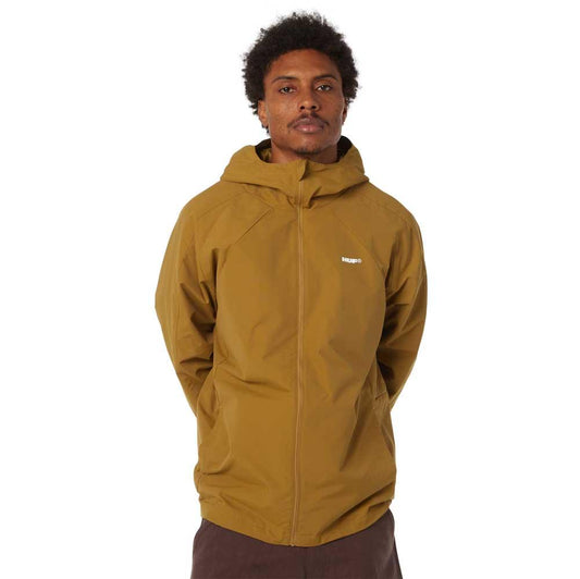 Huf All Caps Shell Jacket Rich Brown