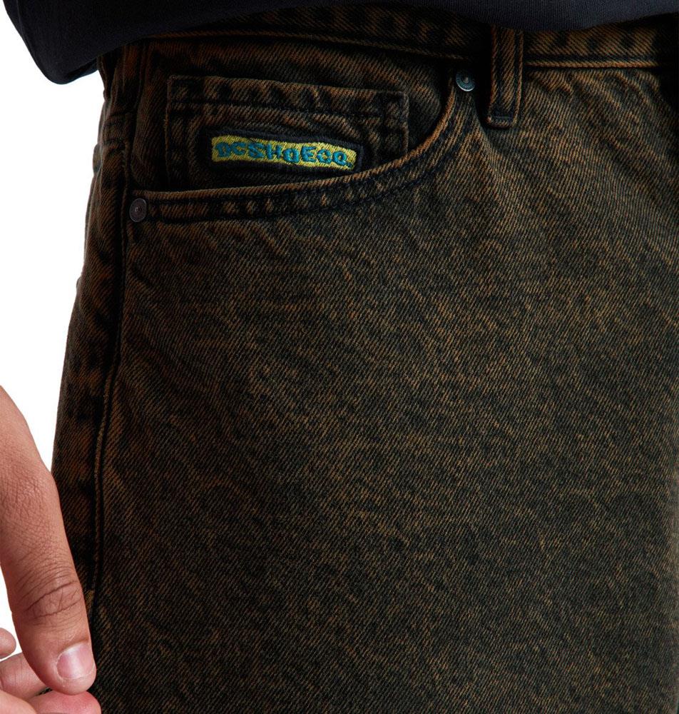 DC Shoe Co Baggy Denim Shorts Golden Olive