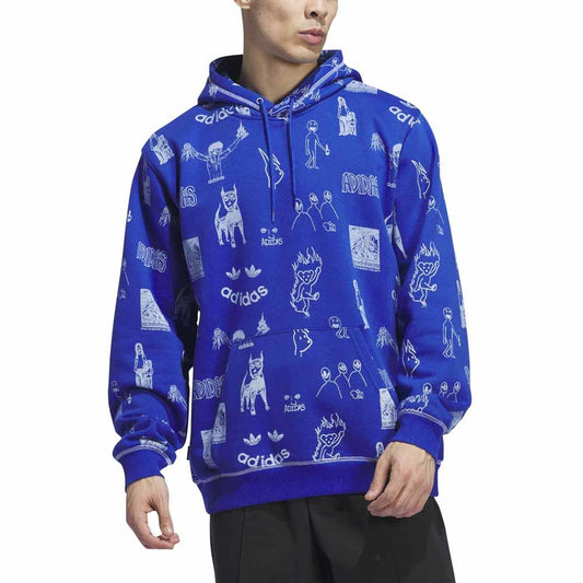 Adidas Skateboarding Jason Dill Hooded Sweatshirt Royal Blue