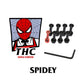 The Hardware Company THC LTD Spidey 1"Allen Nuts And Bolts Red