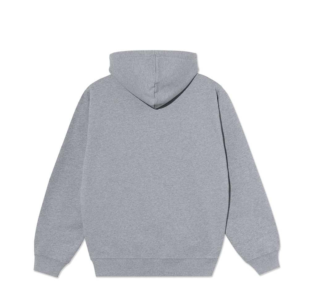 Polar Skateboards Dave Hooded Sweatshirt Cut Outs Heather Grey