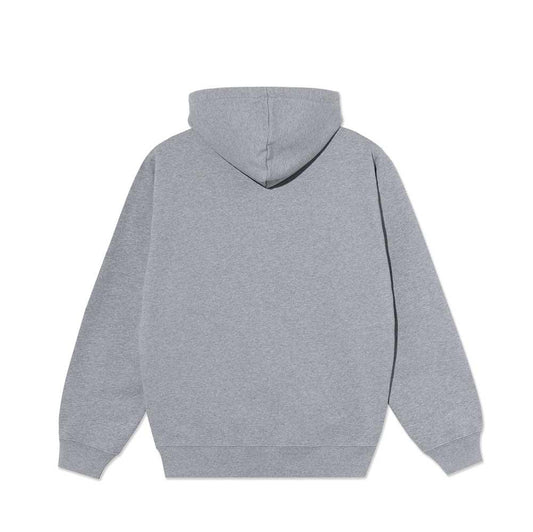 Polar Skateboards Dave Hooded Sweatshirt Cut Outs Heather Grey