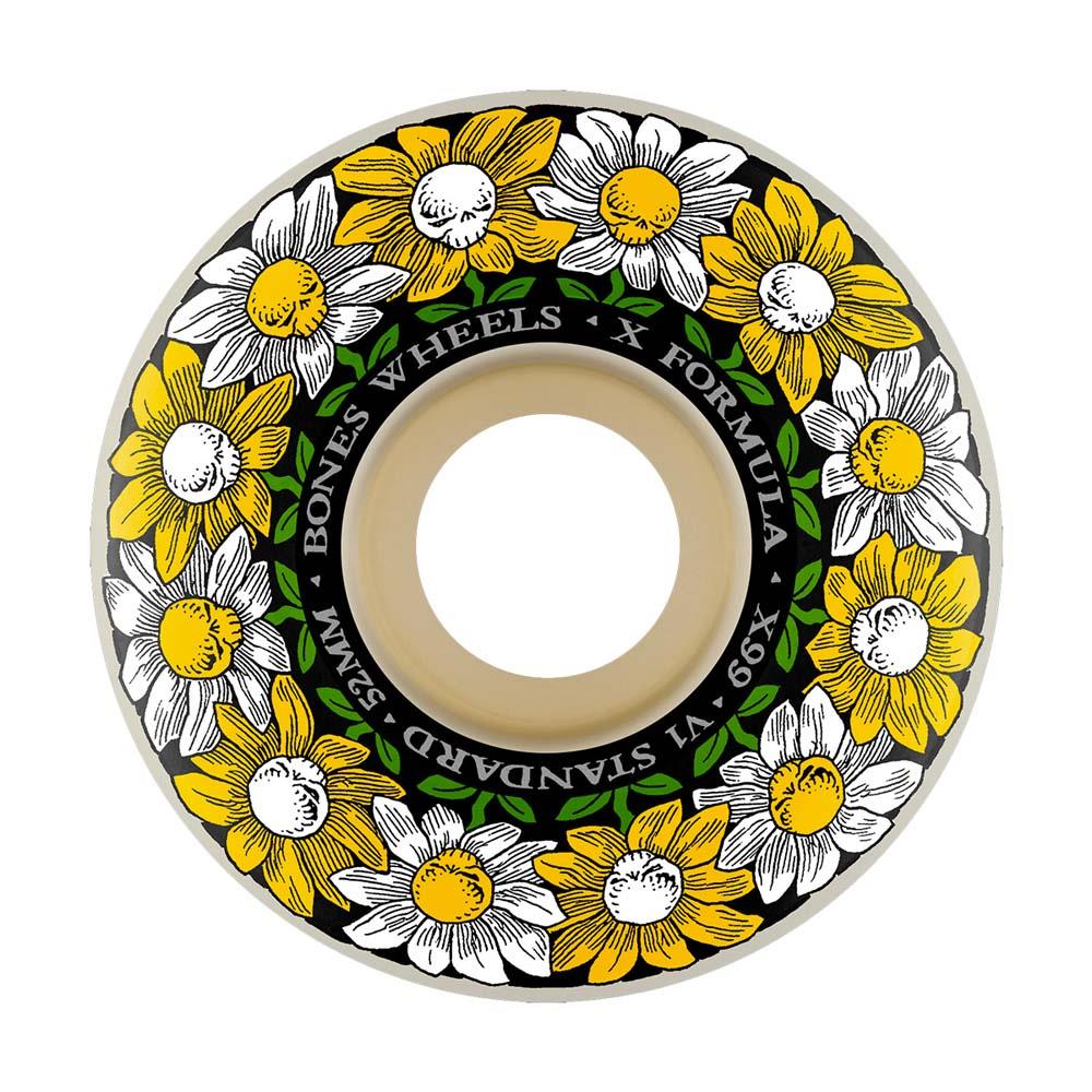 BONES™ Wheels 'Pushing Up Daisies' X-Formula V1 Skateboard Wheels 99A 52mm