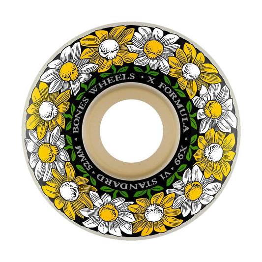 BONES™ Wheels 'Pushing Up Daisies' X-Formula V1 Skateboard Wheels 99A 52mm