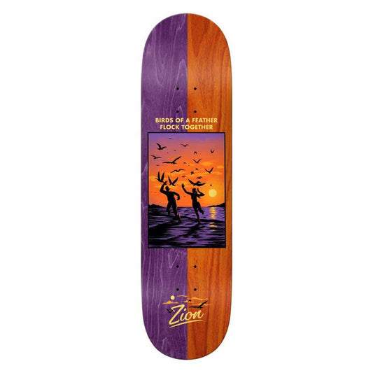 Real Skateboard Deck Zion Bright Side Purple/Orange 8.5"