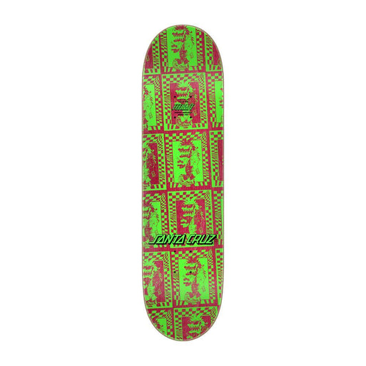 Santa Cruz Team Skateboard Deck Check Gremlin FeelBase Purple Blue 7.75"