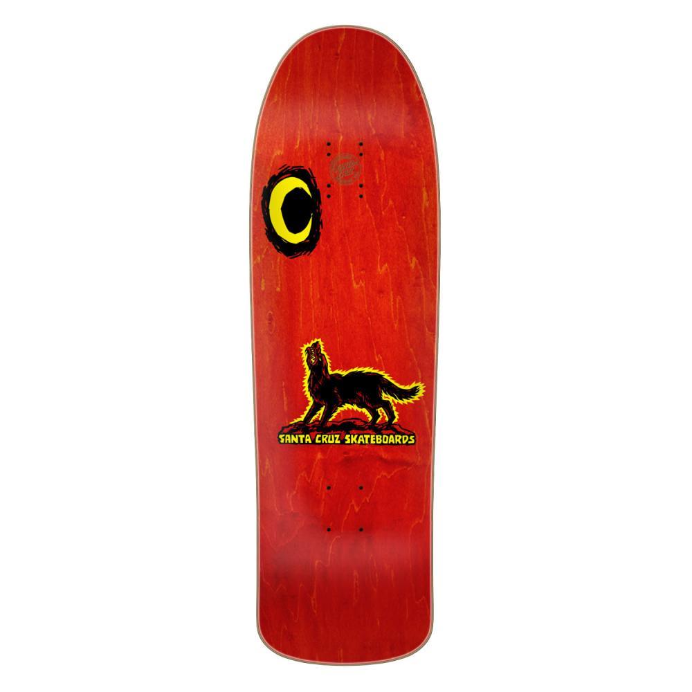 Santa Cruz Reissue Skateboard Deck Kendall Wolf Red/Black 9.28"