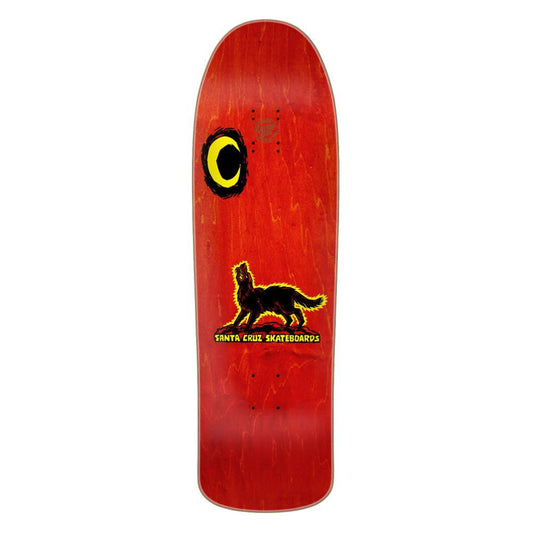 Santa Cruz Reissue Skateboard Deck Kendall Wolf Red/Black 9.28"