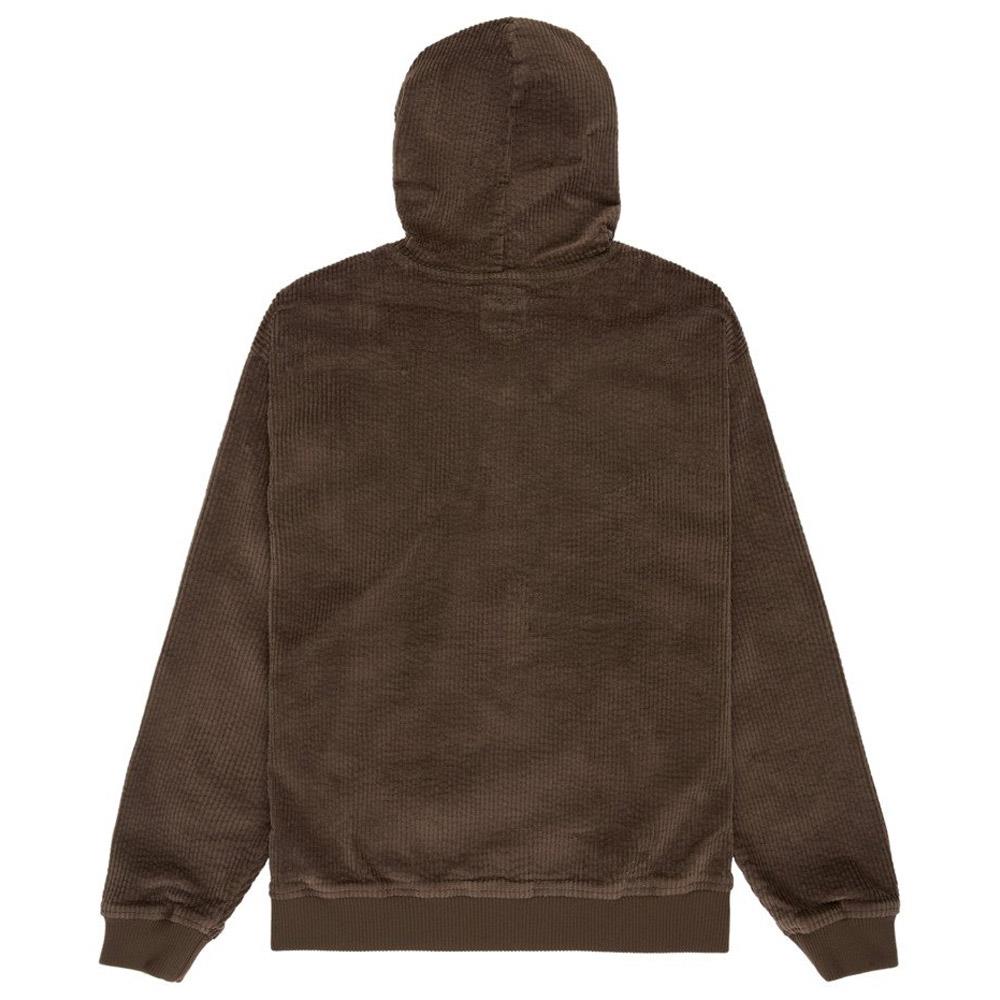 DC Shoe Co Backlash Corduroy Pullover Hooded Sweatshirt Morel Brown
