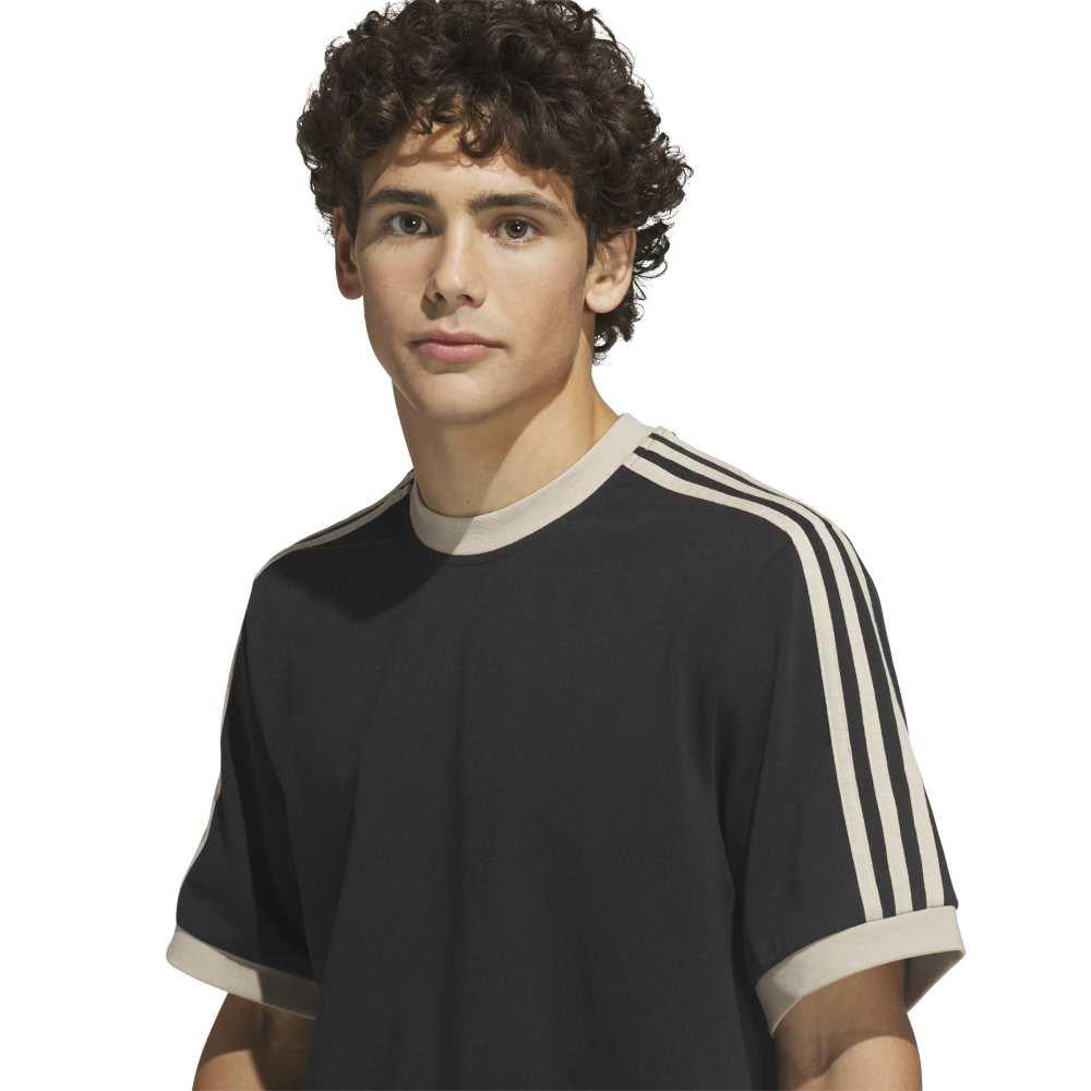 Adidas Skateboarding Ringer T-Shirt Black Khaki Three