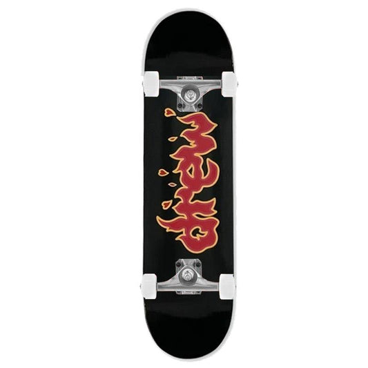 Drew House Lit Drew Logo Complete Skateboard Black Red 8.25"