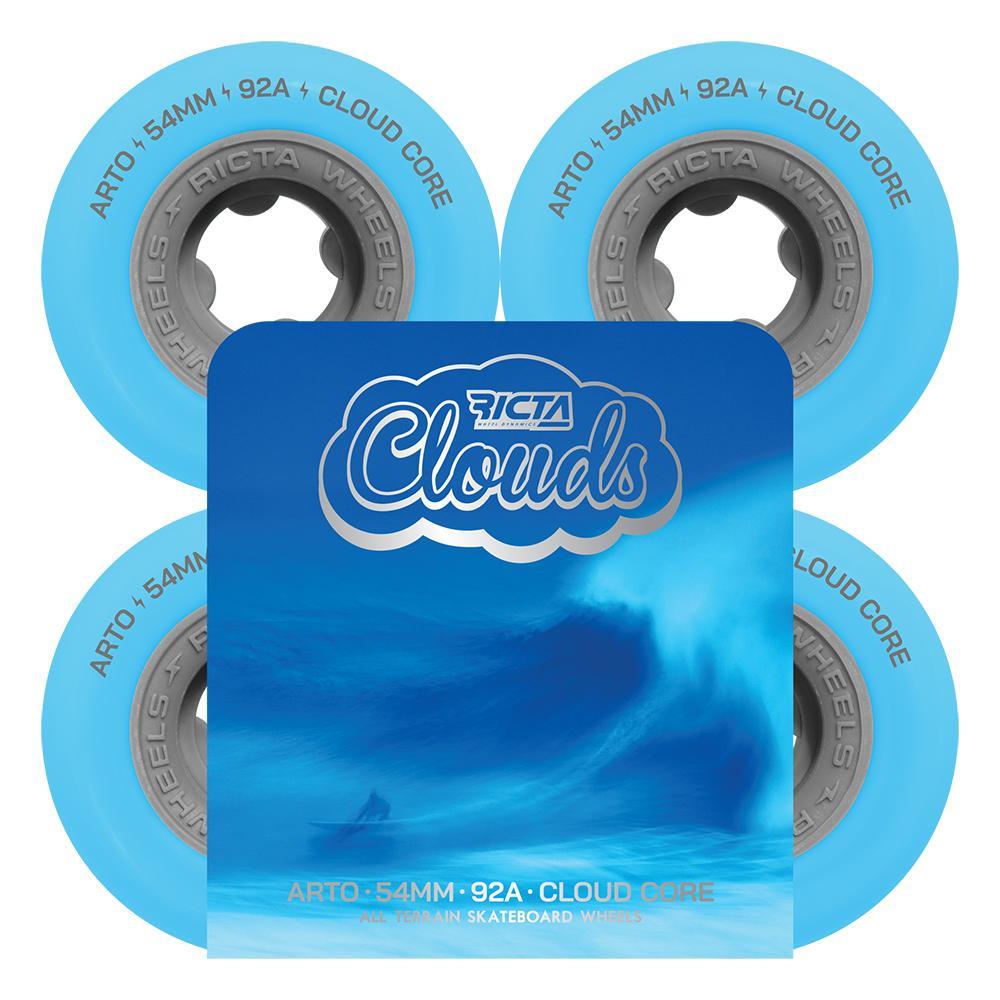 Ricta Skateboard Wheels Arto Saari Clouds 92a Blue 54mm