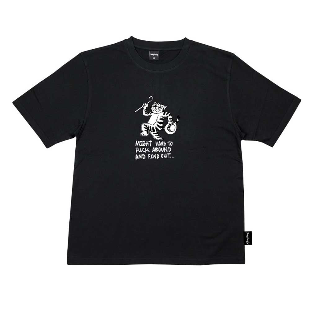 Baglady Supplies 'Fu*k Around' T-Shirt Black