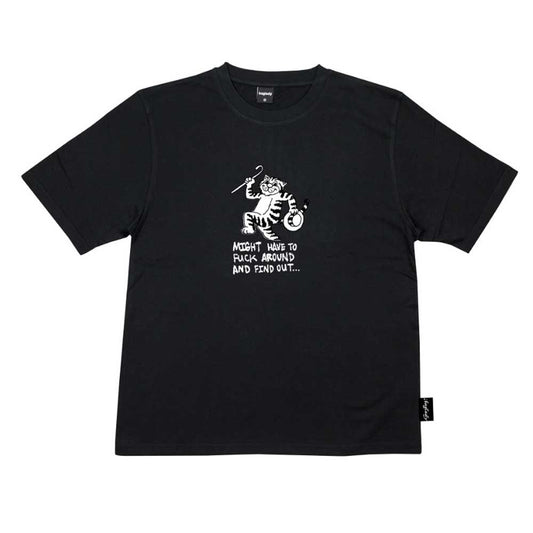 Baglady Supplies 'Fu*k Around' T-Shirt Black