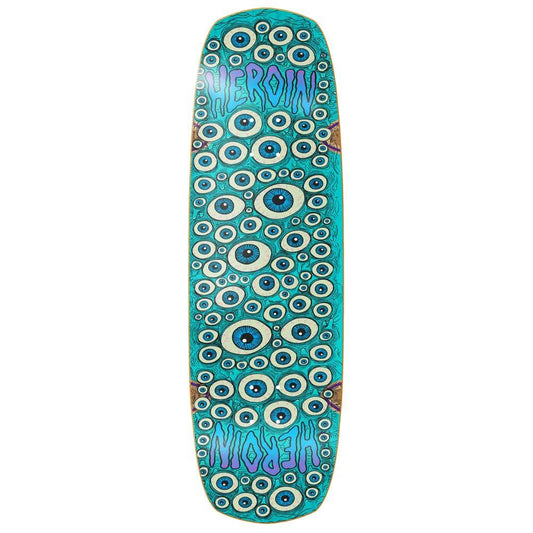 Heroin Skateboards Seeing Double Shovel Skateboard Deck 9.5”