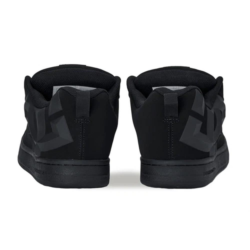 DC Shoe Co Court Graffik Skate Shoes Black Black Beveled