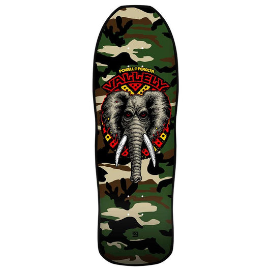 Powell Peralta Mike Vallely Elephant '09' Camo Skateboard Deck 10"