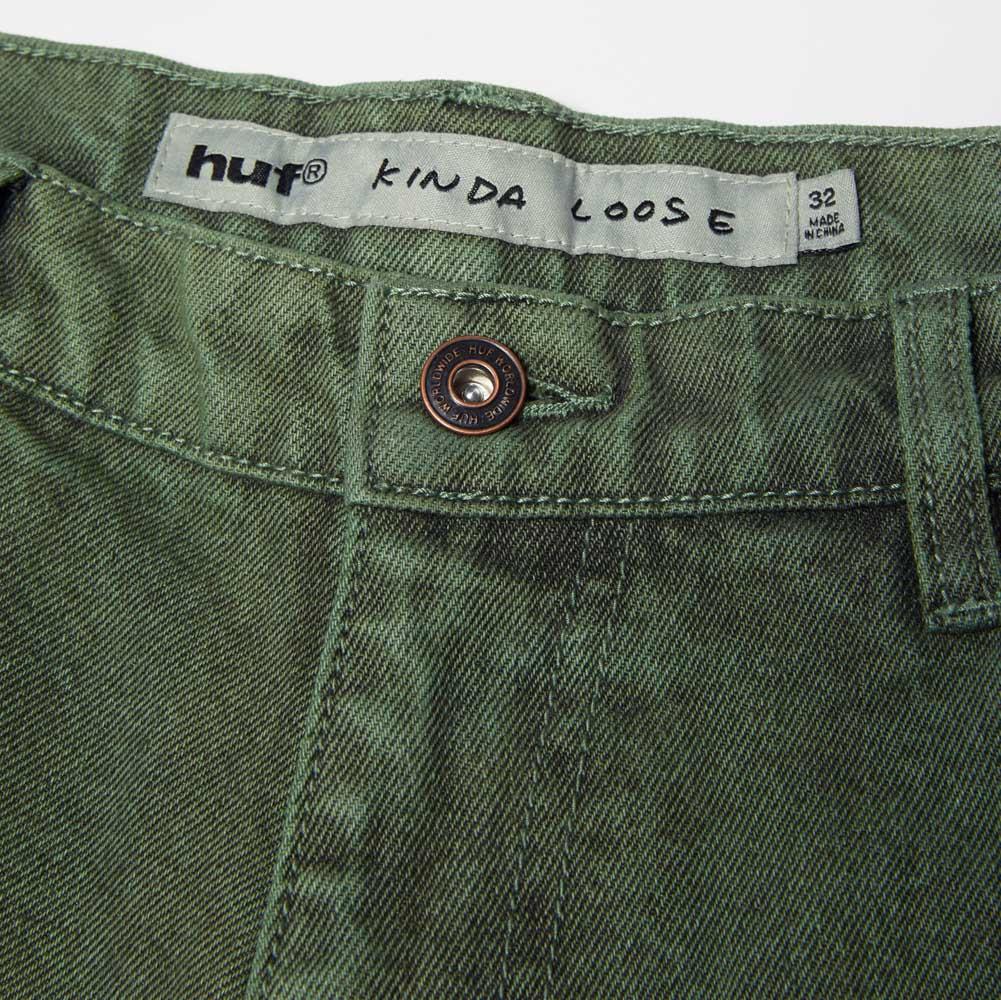 Huf Kinda Loose Double Knees Pants Mist Green