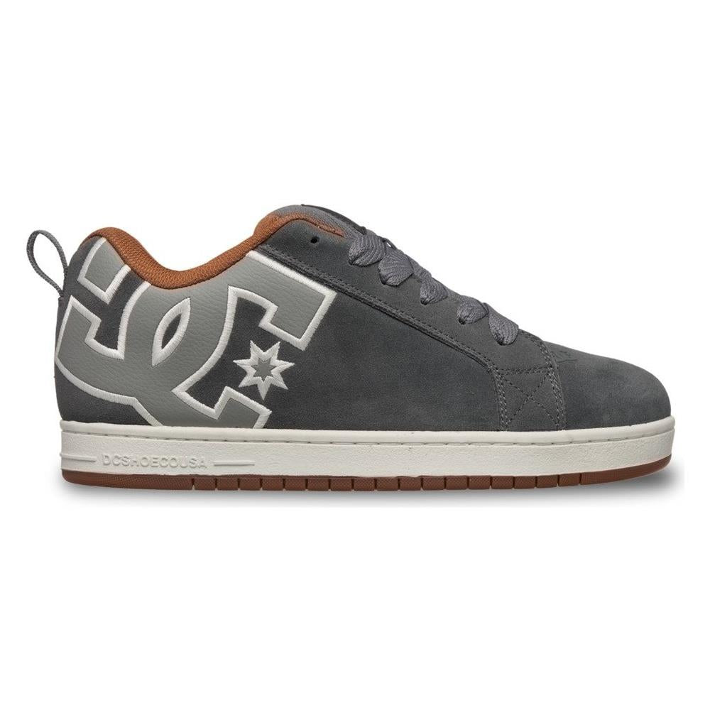 DC Shoe Co Court Graffik Skate Shoes Grey Gum