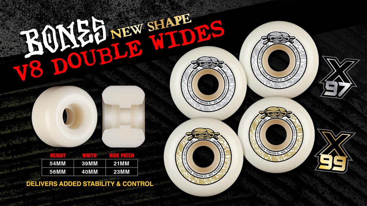 BONES Wheels X-Formula Double Wides 97A V8 54mm