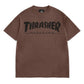 Thrasher Skateboard Mag Logo Vintage T-Shirt Brown