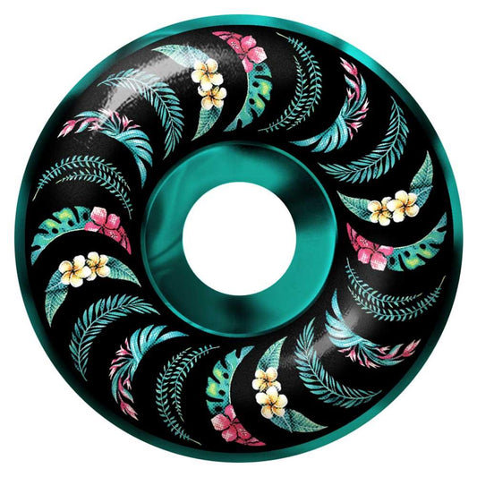 Spitfire Team Floral Skateboard Wheels Formula Four 99A Classic Teal 53mm
